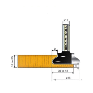 TCT Brazed J Profile Router Bit