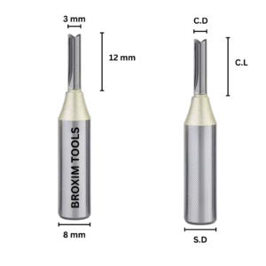2Flute TCT Straight Endmill